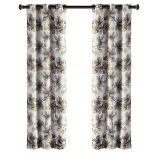 Margaret Joseph Floral Grommet Blackout Curtain Panels (Set of 2)