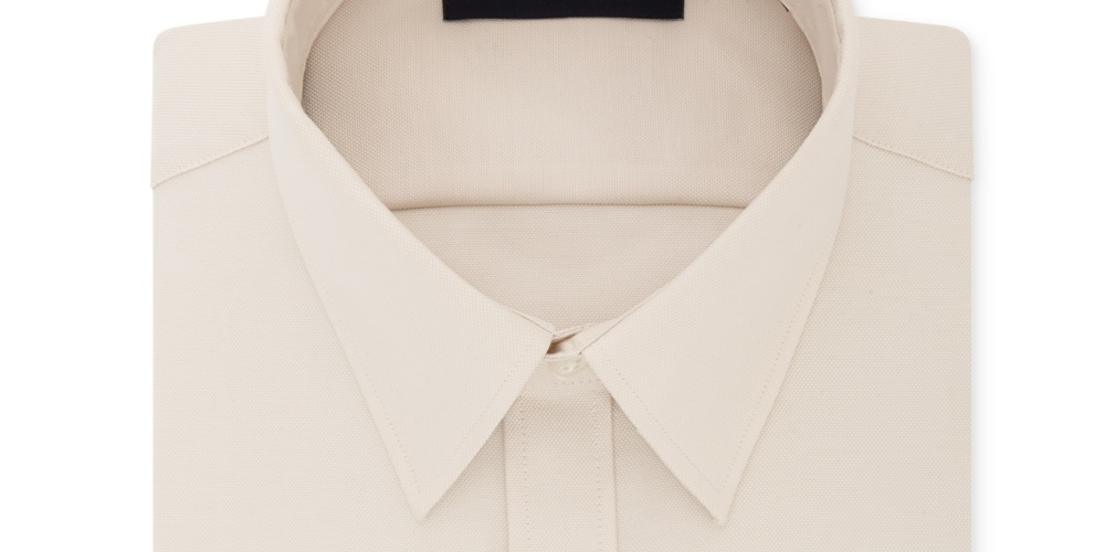 Tommy Hilfiger Men's Athletic Fit Performance Stretch Th Flex Collar Dress Shirt Beige Size L