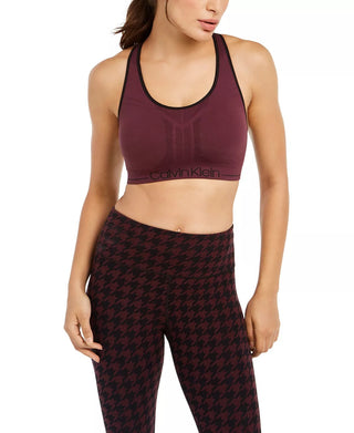 Calvin Klein Women's Impact Sports Bra Red Size Medium