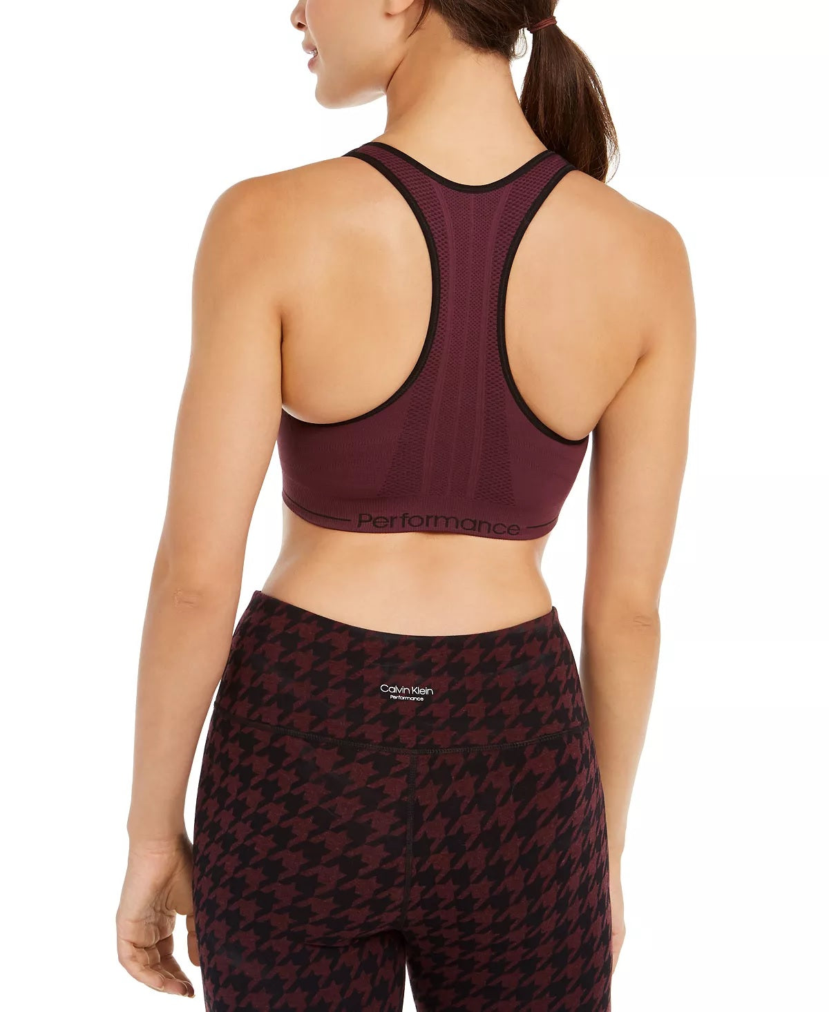 Calvin Klein Women's Impact Sports Bra Red Size Medium