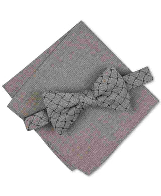 Alfani Men's Solid Mode Bow Tie Gray One Size