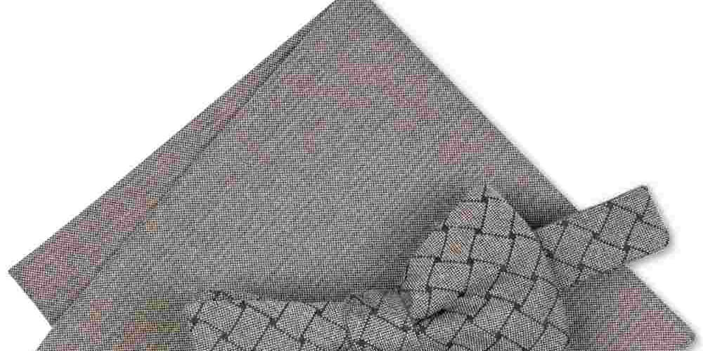 Alfani Men's Solid Mode Bow Tie Gray One Size