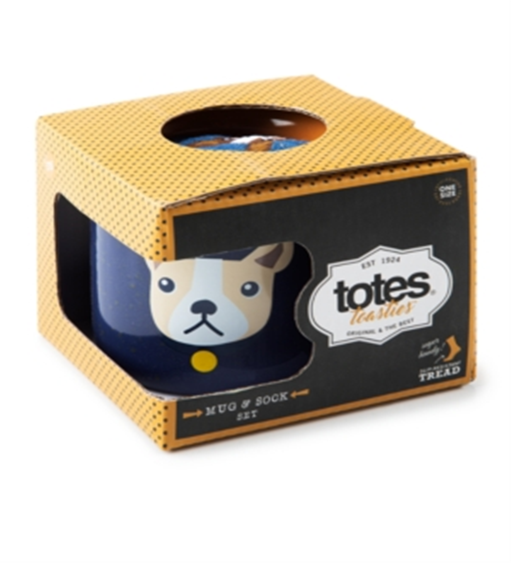 Totes Men's Mug & Socks Gift Set Gray Size Regular