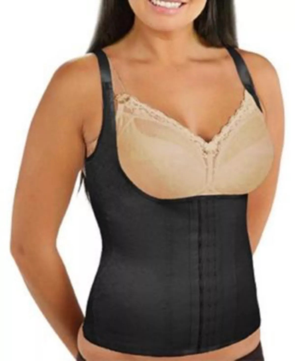 Cortland Intimates Women's Shaping Torsette Black Size 2XL