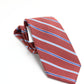 Nautica Men's Rust Striped Skinny Slim Silk Neck Tie Blue Size Regular