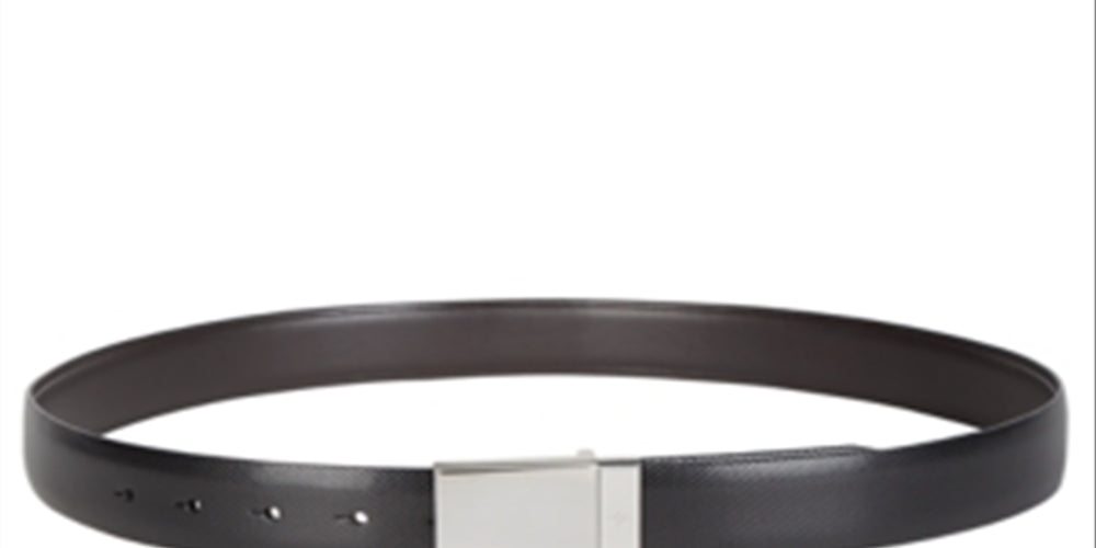 Ryan Seacrest Distinction Men's Leather Professional Dress Belt BlackSize Large