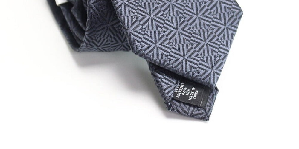Alfani Men's Gray Slim Neck Tie Black Size Regular