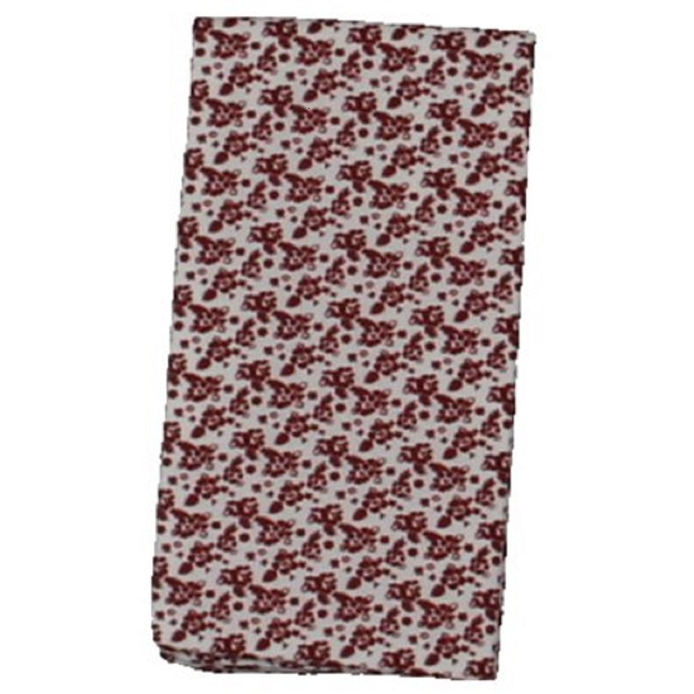 Four In Hand Men's Porter Floral Formal Pocket Square Red Size Regular