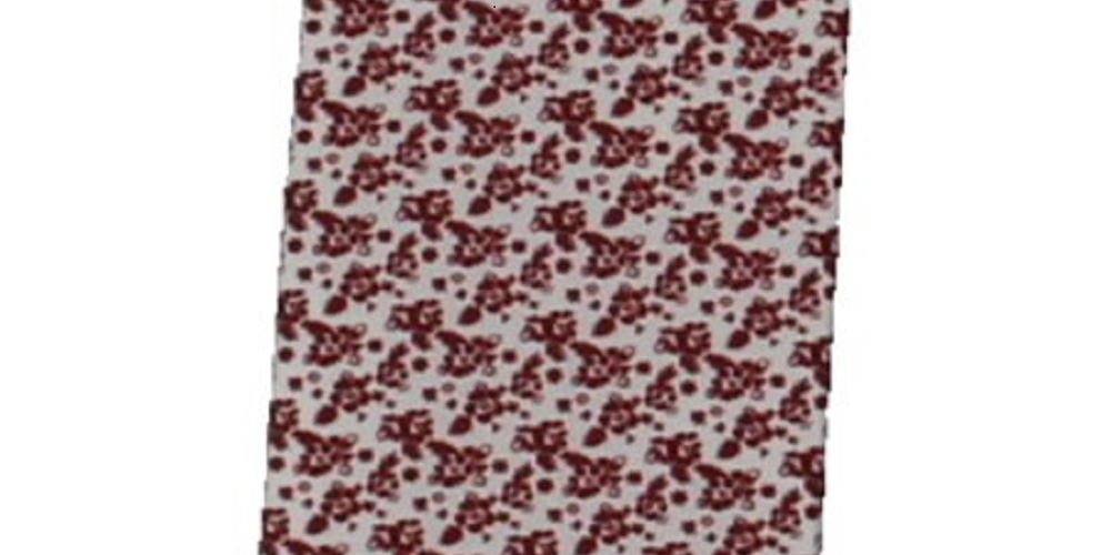 Four In Hand Men's Porter Floral Formal Pocket Square Red Size Regular
