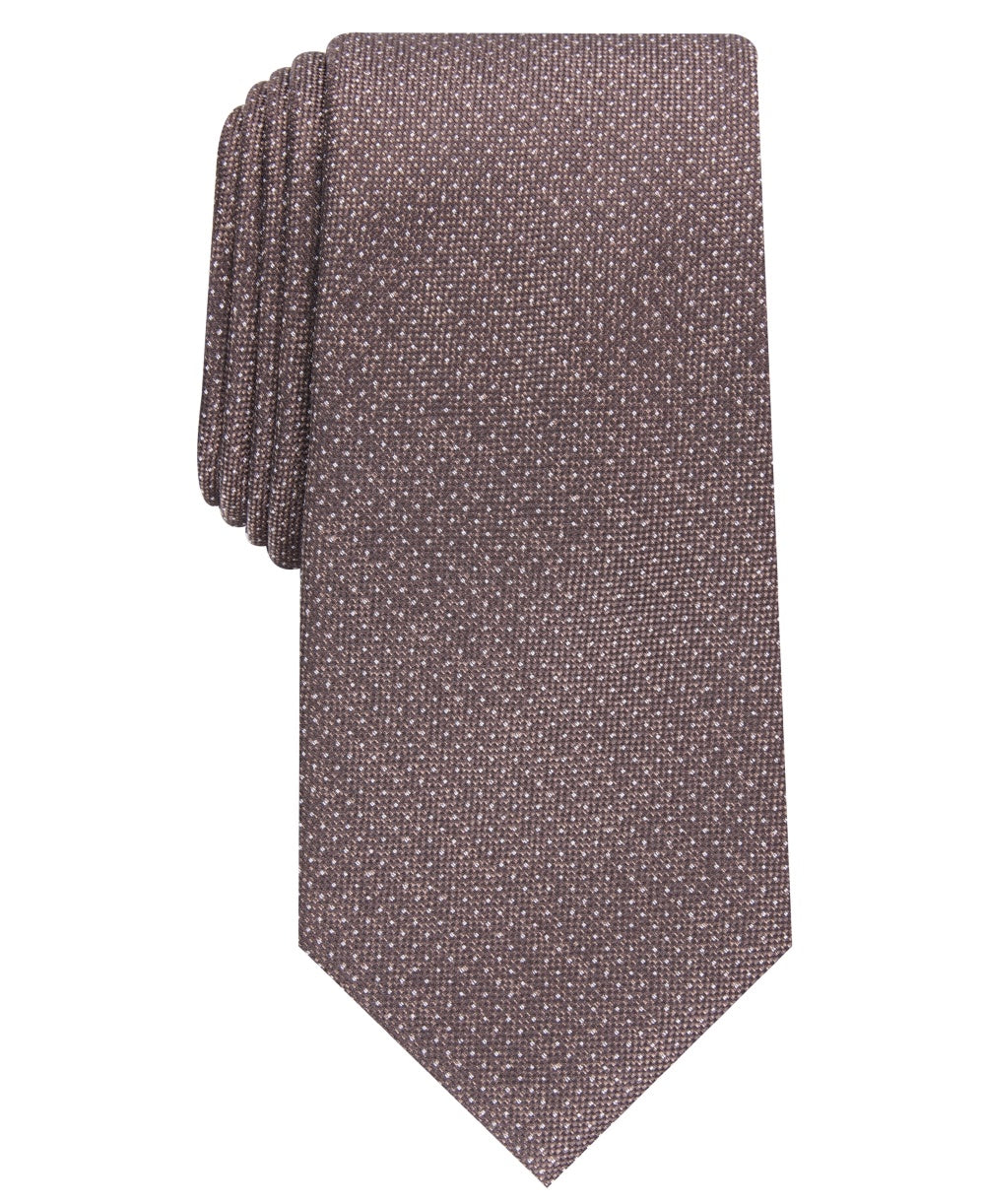 Perry Ellis Men's Ruthven Micro-Dot Tie Brown Size Regular