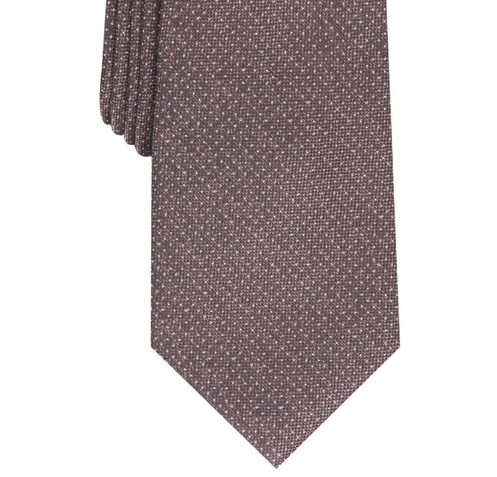 Perry Ellis Men's Ruthven Micro-Dot Tie Brown Size Regular