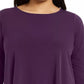 Alfani Women's Solid Swing Top Purple Size Petite Small