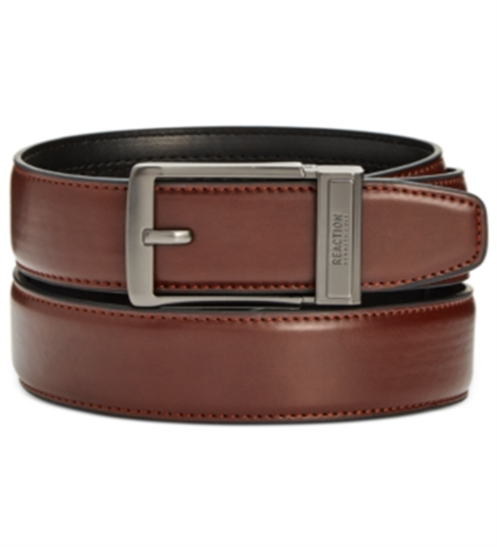 Kenneth Cole Reaction Men's Leather Work Wear Dress Belt Brown Size Medium