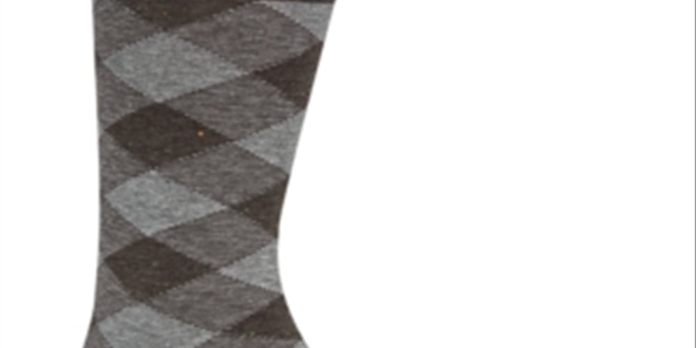 Cole Haan Men's Diamond Dress Crew Socks Gray Size 7-12