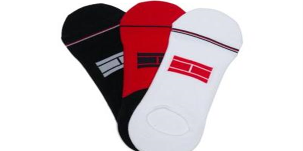 Tommy Hilfiger Men's 3 Pk Sport No Show Socks Navy -Red  Size 10-13