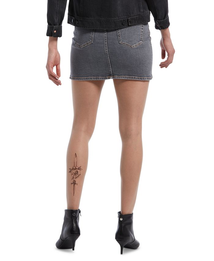 HUE Women's Rose Tattoo Sheer Pantyhose Natural  Size 2