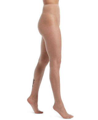 HUE Women's Rose Tattoo Sheer Pantyhose Natural  Size 2