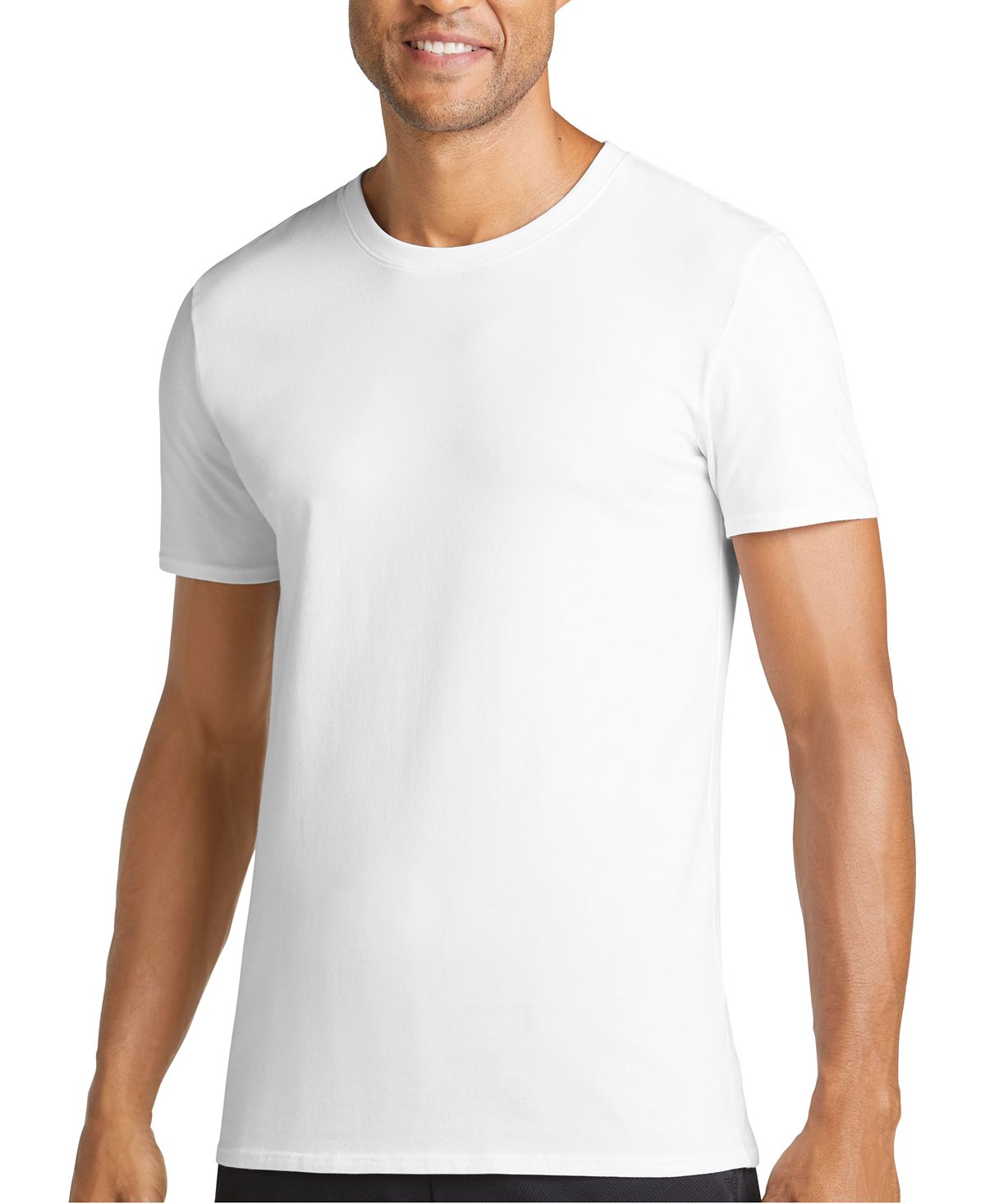 Jockey Men's Maxstretch Crew Neck 2 Pack Shirt White Size XX-Large