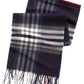 V. Fraas Cashmink Oversized Check Scarf Navy Size Regular
