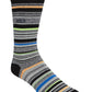 Calvin Klein Men's Striped Crew Socks Black Size Regular