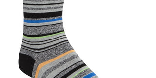 Calvin Klein Men's Striped Crew Socks Black Size Regular