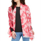 Calvin Klein Women's Chambray Floral Pashmina Pink One Size