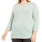 Alfani Women's Plus Boatneck Pullover Sweater Green Size 2 Extra Large
