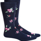 Bar III Men's Floral Socks Navy Size 10-13