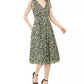 Calvin Klein Women's Sleeveless Below The Knee Fit Flare Evening Dress Green  Size 10