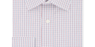 Eagle Men's Classic/Regular Fit Non-Iron Stretch Collar Check Dress Shirt Red Size 2XL