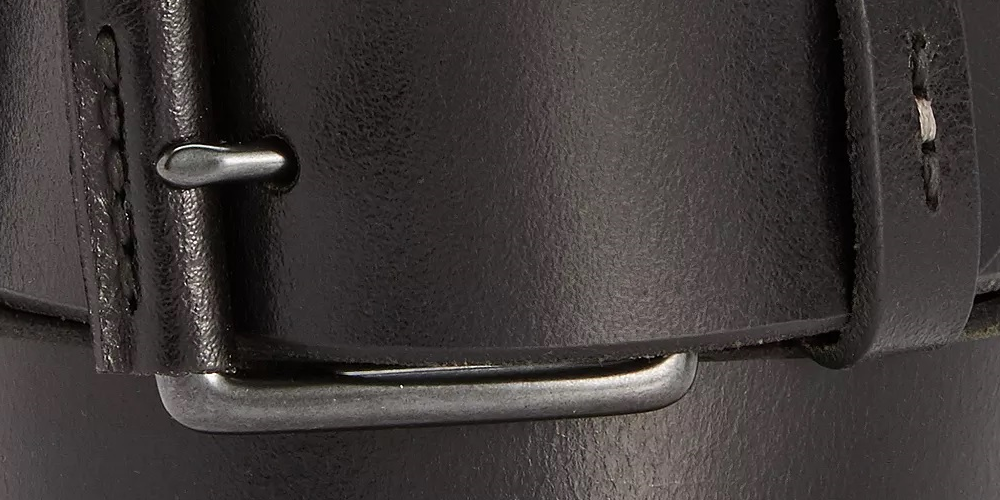 Levi's Men's Nose Wrap Leather Belt Black Size Small