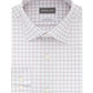 Michael Kors Men's  Plaid Colla Classic Fit Stretch Dress Shirt white/Grey Size 15.5X32-33
