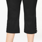 JM Collection Women's Tummy Control Capri Pants Black Size Small