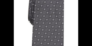 Alfani Men's Slim Geo Tie Red Size One Size