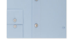 Calvin Klein Men's Slim-Fit Stretch Flex Collar Dress Shirt Blue Size 16.5X32-33