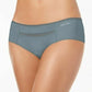 Calvin Klein Women's  Invisibles Mesh-Trim Hipster Gray Size Small