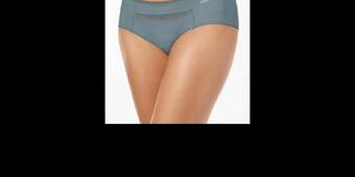 Calvin Klein Women's  Invisibles Mesh-Trim Hipster Gray Size Small