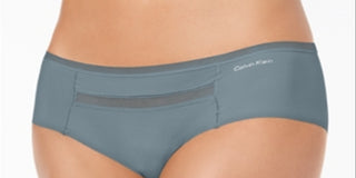 Calvin Klein Women's  Invisibles Mesh-Trim Hipster Gray Size Small