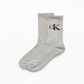 Calvin Klein Men's Logo Graphic Athletic Crew Socks Gray Size Regular