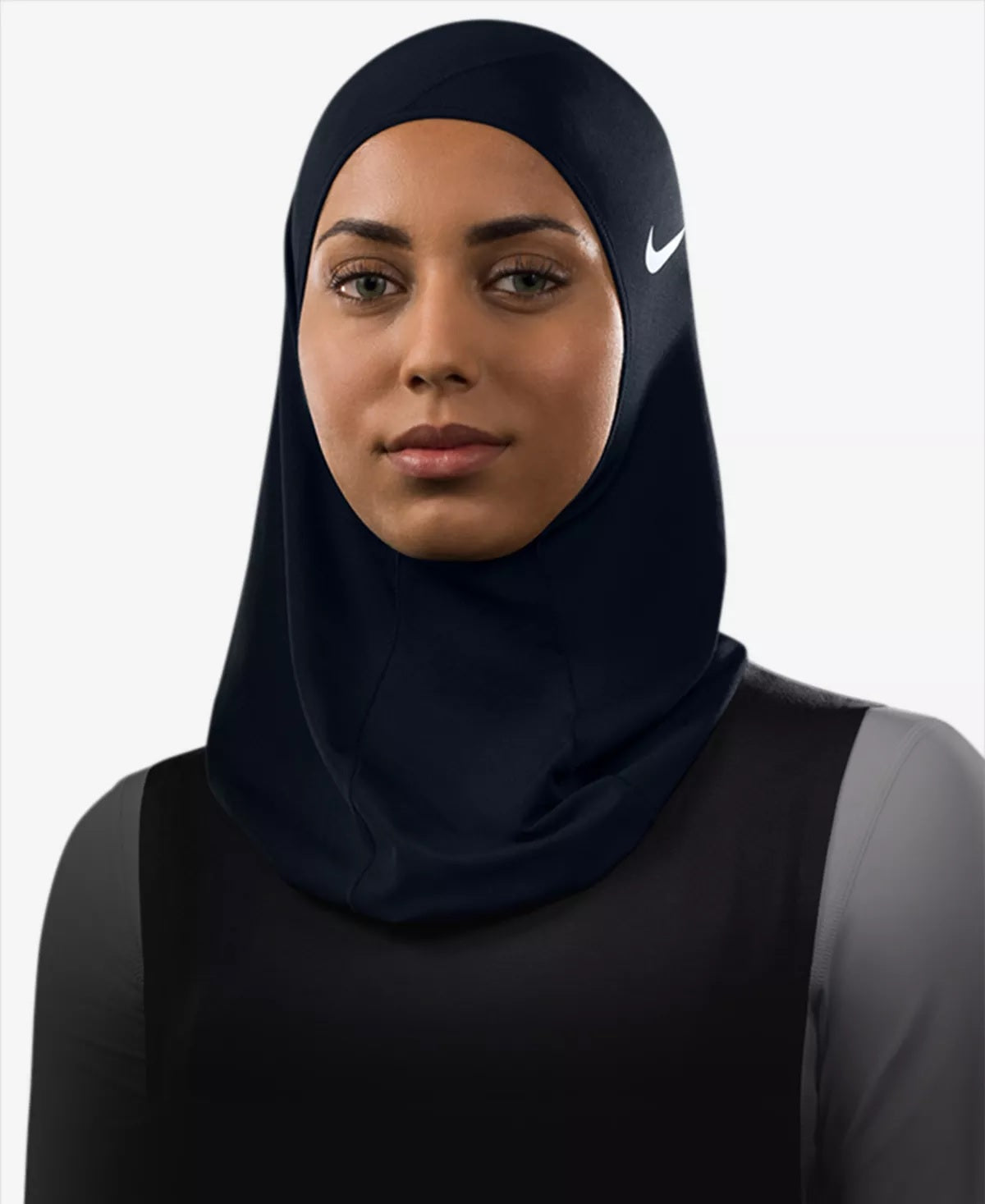 Nike Women's Pro Hijab Black Charcoal Size XS