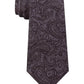 Michael Kors Men's Embossed Look Paisley Tie Red Size One Size