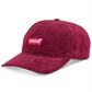 Levi's Men's Corduroy Batwing Logo Baseball Cap Red Size Regular