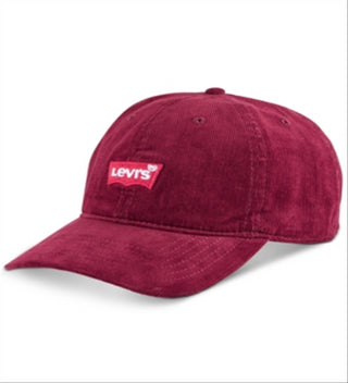 Levi's Men's Corduroy Batwing Logo Baseball Cap Red Size Regular