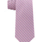 Calvin Klein Men's Mini Bullseye Slim Silk Tie Pink Size Regular