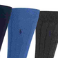 Ralph Lauren Men's 3 Pack Busies Trouser Socks Blue Size 10-13