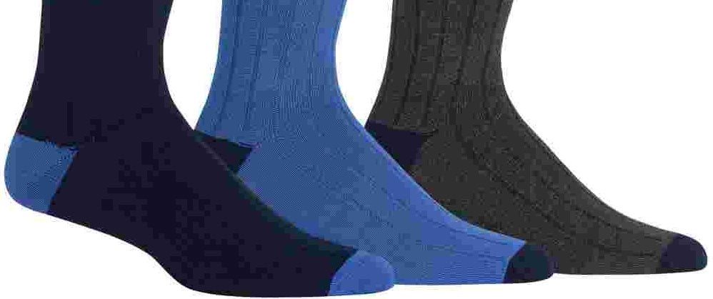 Ralph Lauren Men's 3 Pack Busies Trouser Socks Blue Size 10-13