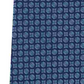 Calvin Klein Men's Clean Medallion Slim Silk Tie Blue Size Regular