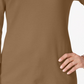 Karen Scott Women's Cotton Scoop Neck Top Brown Size S
