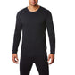 32 Degrees Men's Base Layer Crew Neck Shirt Black Size Small