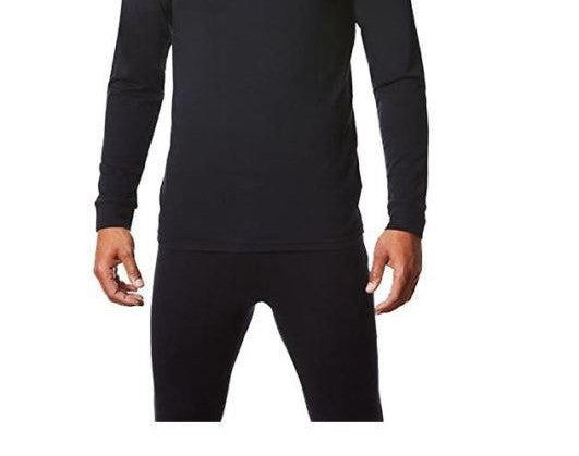 32 Degrees Men's Base Layer Crew Neck Shirt Black Size Small